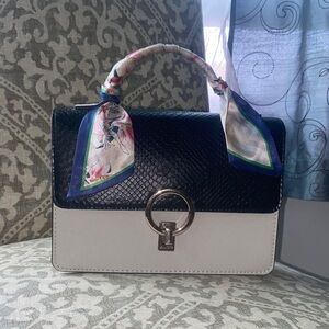 ALDO Elegant Black and White Handbag
